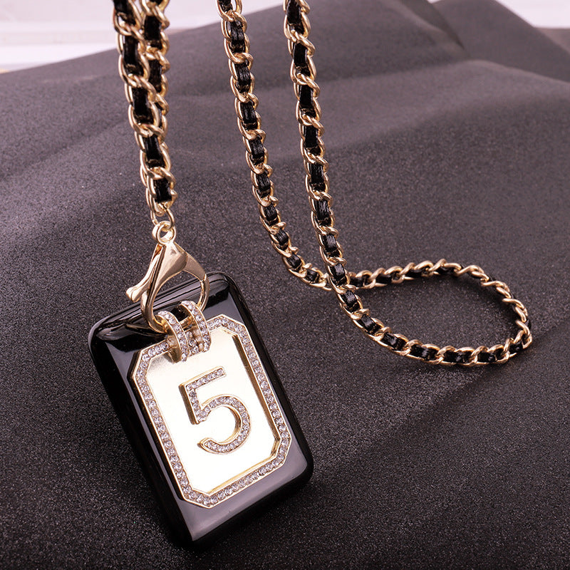 Wholesale Crystal Full Diamond Pendant Alloy Necklaces